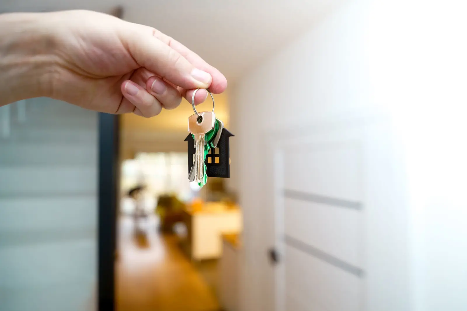 Keys being handed over for a new home