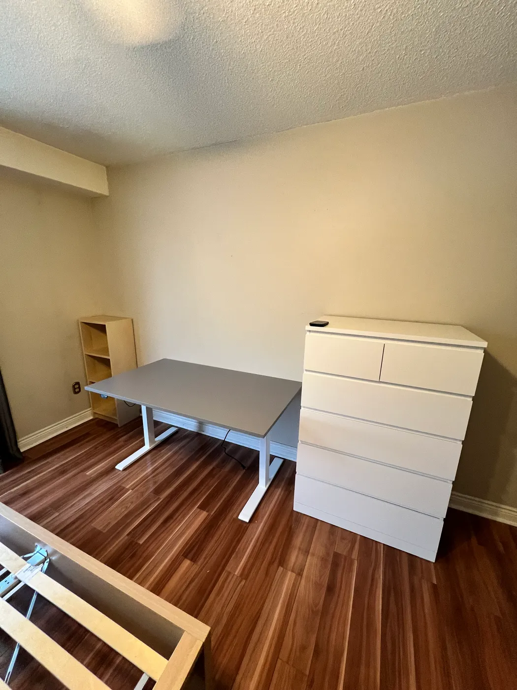 A finished desk and drawer assembly from an Optimum client job
